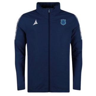 Training jacket with Bishop Auckland FC logo, navy blue, lightweight football team apparel, sportswear for fans, players, and supporters.