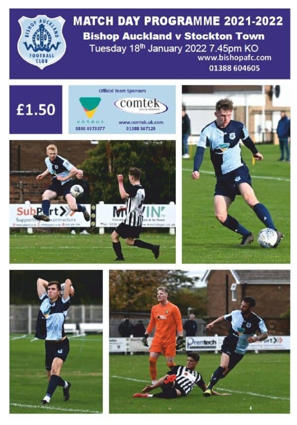 Bishop Auckland v Stockton Town 18-01-2022